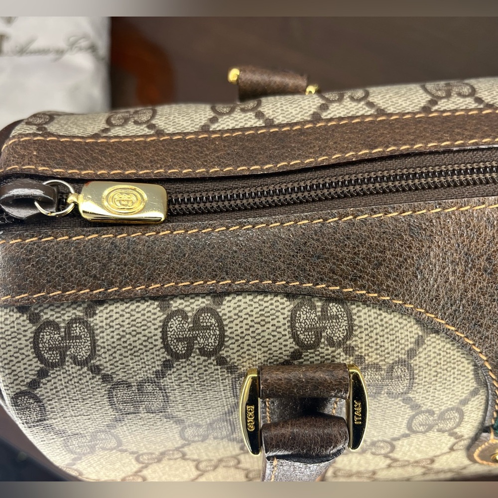 SOLD: Vintage Gucci Sherry Line Boston Bag Authentic 1980’s w/Dust Cover - Picture 17 of 17